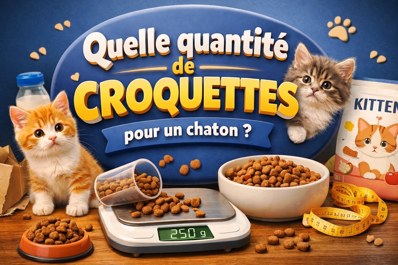 quelle quantite de croquettes pour un chaton