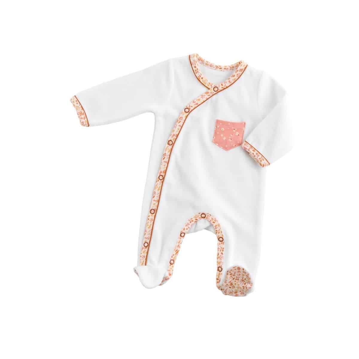 Trousseau de naissance pour fille Esmée Sauthon floral et poétique