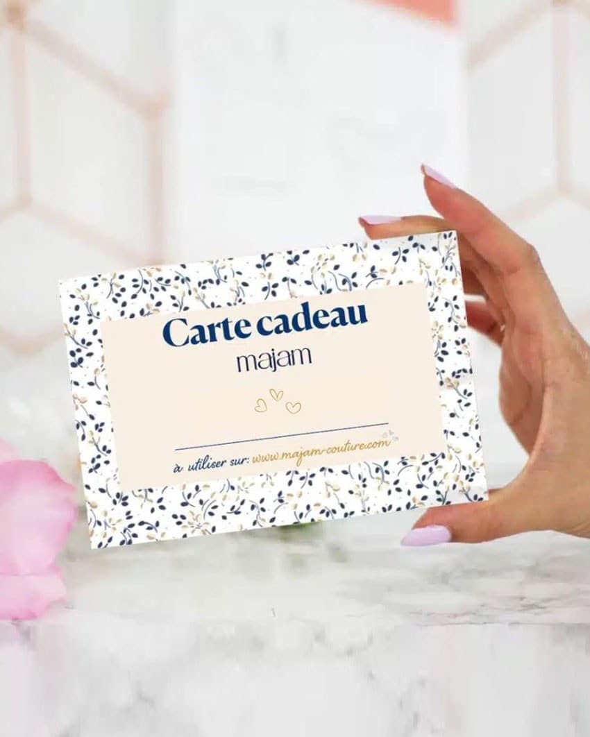 Carte cadeau Majam couture