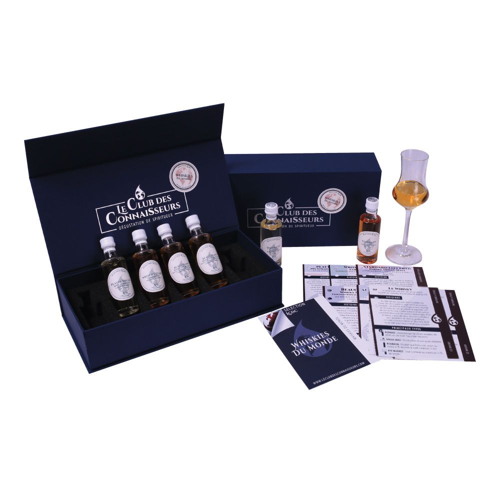 Coffret dégustation whiskys du monde Fête des Pères