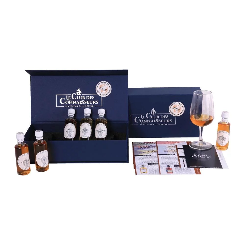 Coffret dégustation rhums du monde Fête des Pères