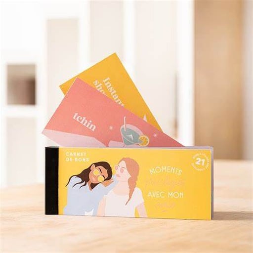 Carnet de Bons Meilleures Amies cadeau personnalisé meilleure amie