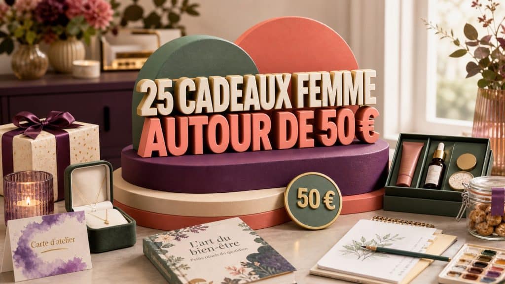 25 idées cadeaux à 50 euros pour une femme