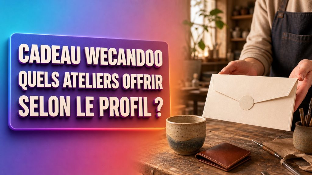 Cadeau Wecandoo : quels ateliers offrir selon le profil ?