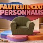fauteuil club enfant personnalise