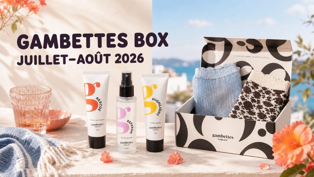 Gambettes Box juillet-août 2026 : Kit jambes nues Spoiler, Contenu