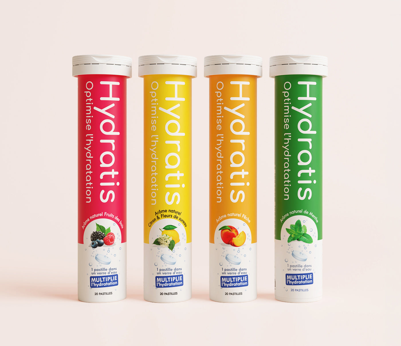 Tube de pastilles électrolytes Hydratis goût neutre