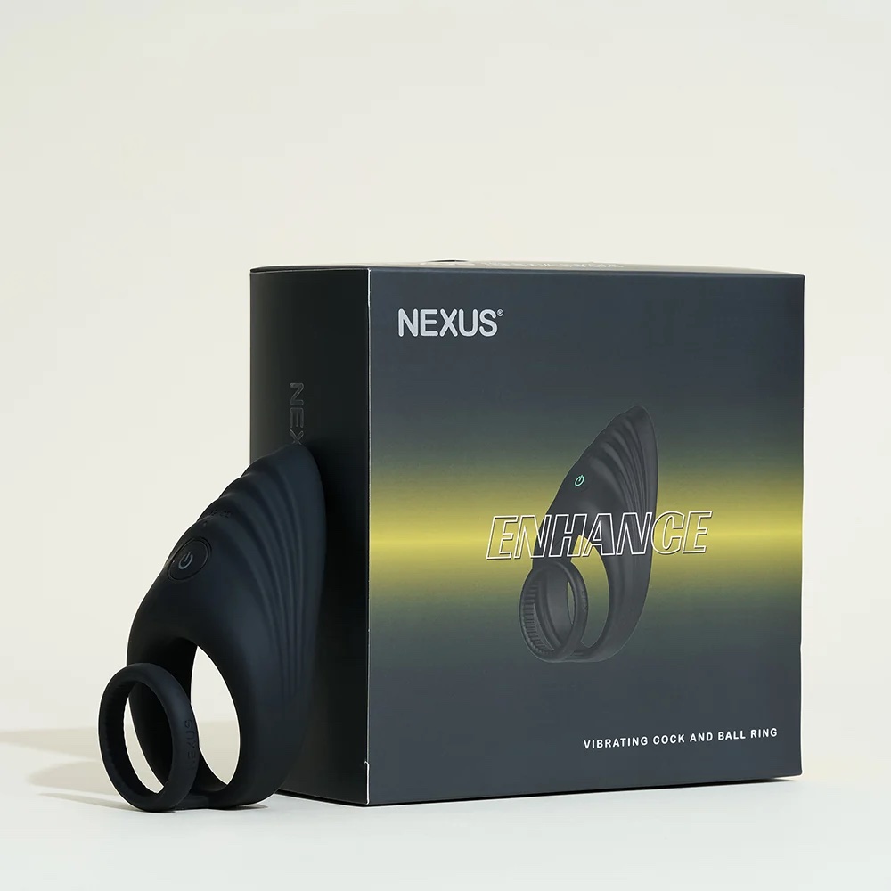 Double anneau pénien vibrant Nexus Enhance noir