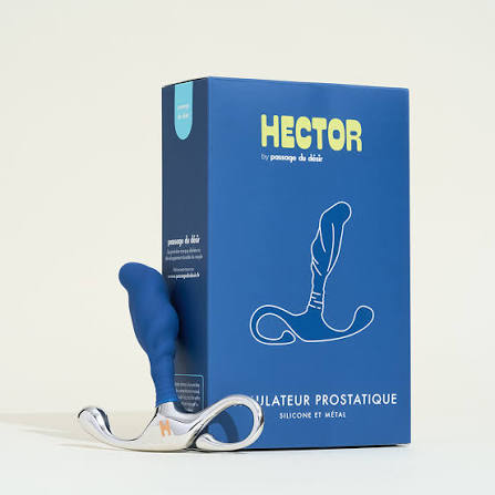Stimulateur prostatique télécommandé Hector noir avec télécommande