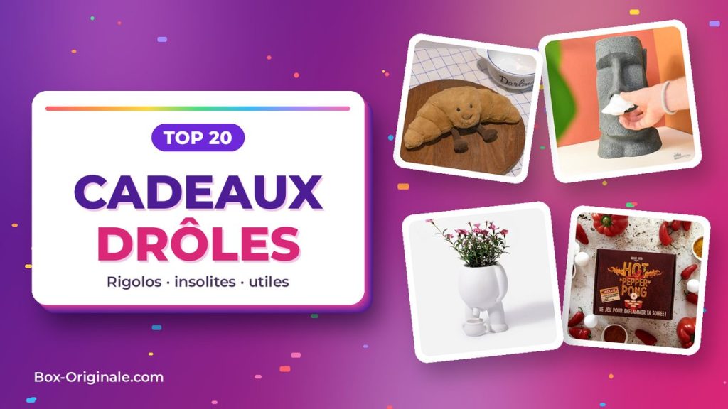 Cadeau drôle : TOP 20 d’idées rigolotes et insolites (2026)