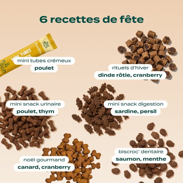 Les 6 recettes de friandises du calendrier de l'Avent Franklin pour chat
