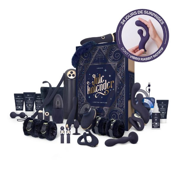 Coffret bleu et or du calendrier de l'Avent Jule Kalender Luksus 2026
