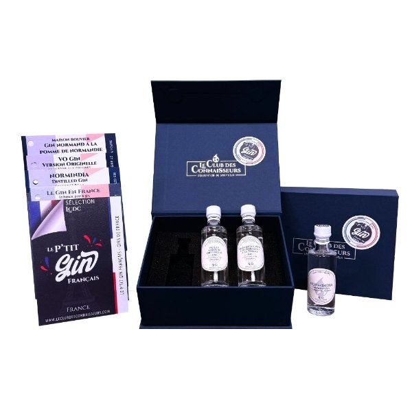 Petit coffret de dégustation de 3 gins français