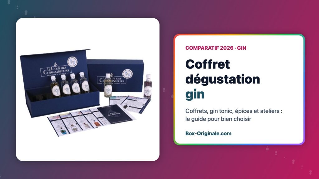 Coffret dégustation gin : notre comparatif 2026, du coffret découverte au gin tonic