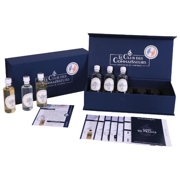 Coffret de dégustation Gins de France, 6 flacons de 40 ml