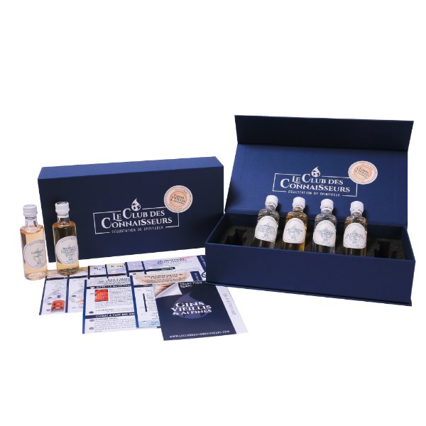 Coffret de dégustation de gins vieillis et affinés en fût