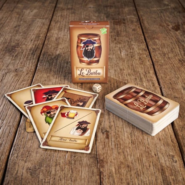 Boîte du jeu d'ambiance Le Barbu pour l'apéro