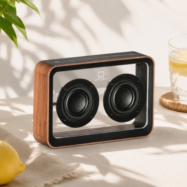 Enceinte Bluetooth transparente rétro Mage