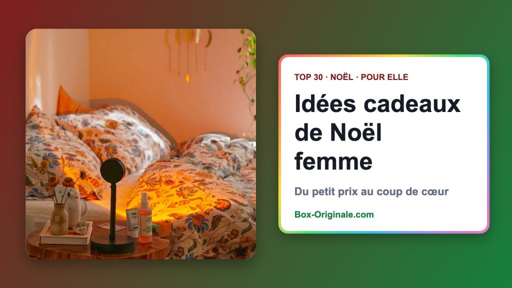 Idée cadeau de Noël femme : 30 cadeaux originaux pour elle, dès 16,90 €