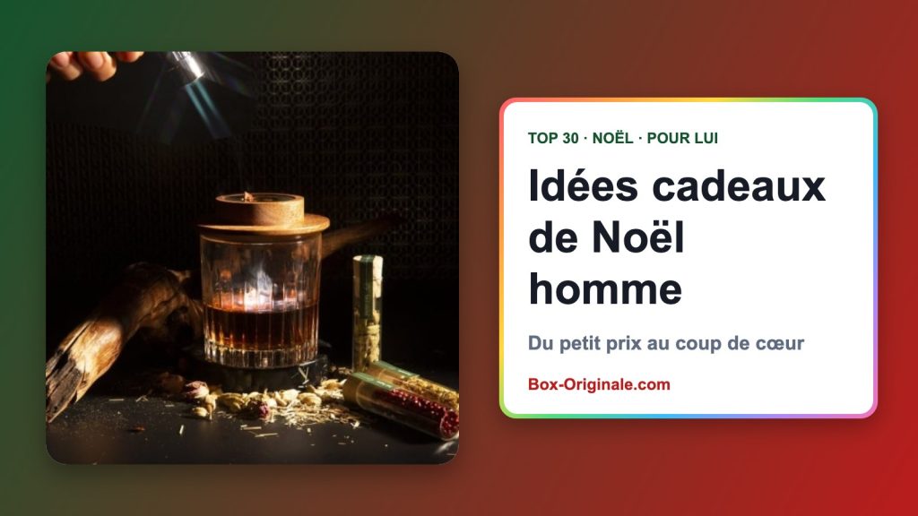 Idée cadeau de Noël homme : 30 cadeaux originaux pour lui, dès 5,95 €