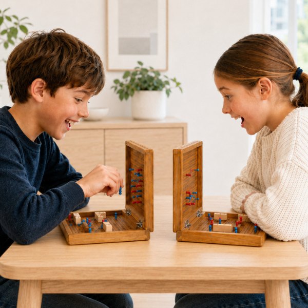 Jeu de bataille navale en bois