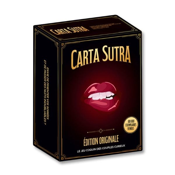 Boîte noire du jeu Carta Sutra Édition originale avec des lèvres rouges