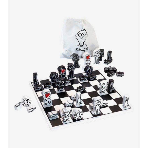 Jeu d'échecs aux pièces Keith Haring
