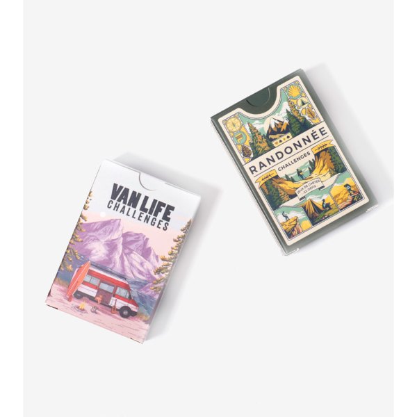 Jeu de cartes challenges de voyage