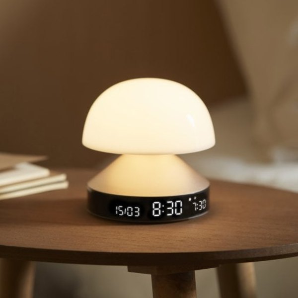 Lampe réveil simulateur d'aube Mina Sunrise allumée