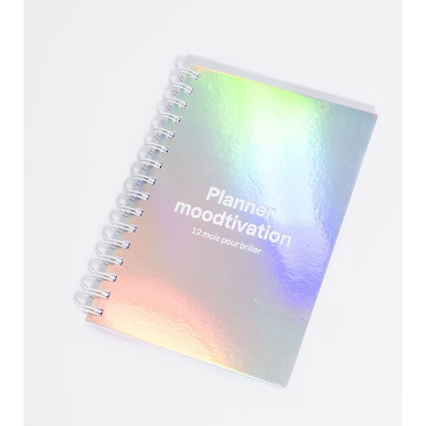 Planner mensuel Moodtivation à couverture holographique