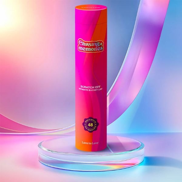 Tube rose et orange du poster à gratter Chasing Memories de Love to Love